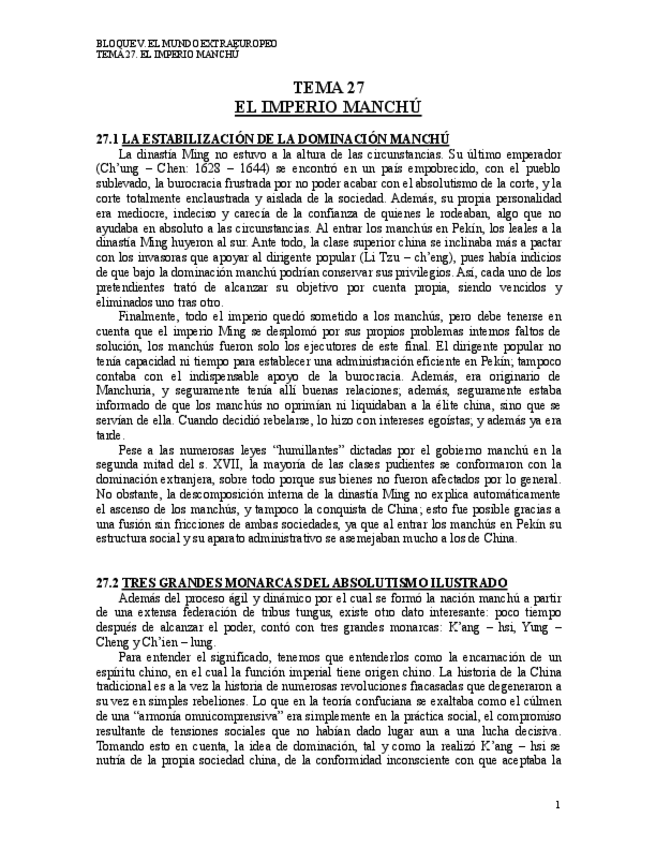 Miniatura del documento Moderna II. Tema 27. El imperio manchú.pdf