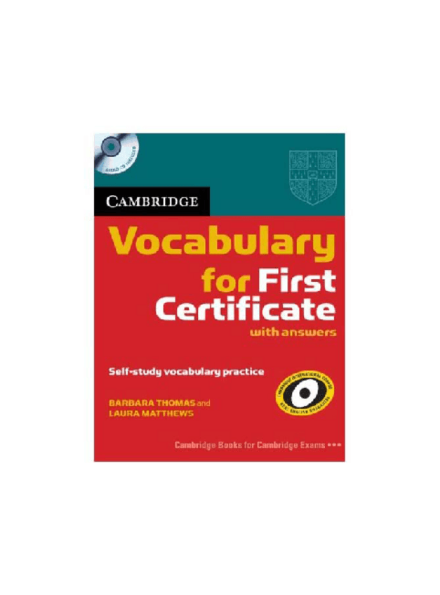 Miniatura del documento Cambridge Vocabulary for First Certificate.pdf