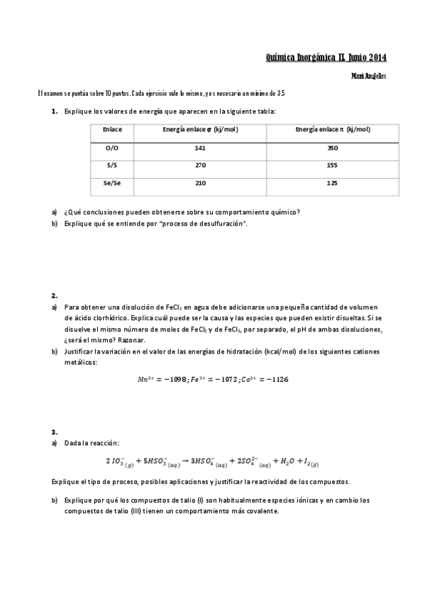 Miniatura del documento Examen Q. Inorganica II. Junio 14 (1Âª convoc).pdf