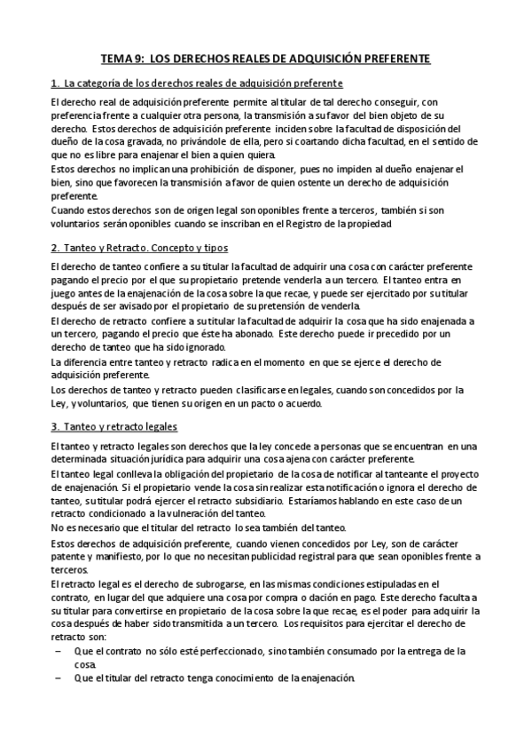 Miniatura del documento Tema 9 - Derechos reales de adquisición preferente.pdf