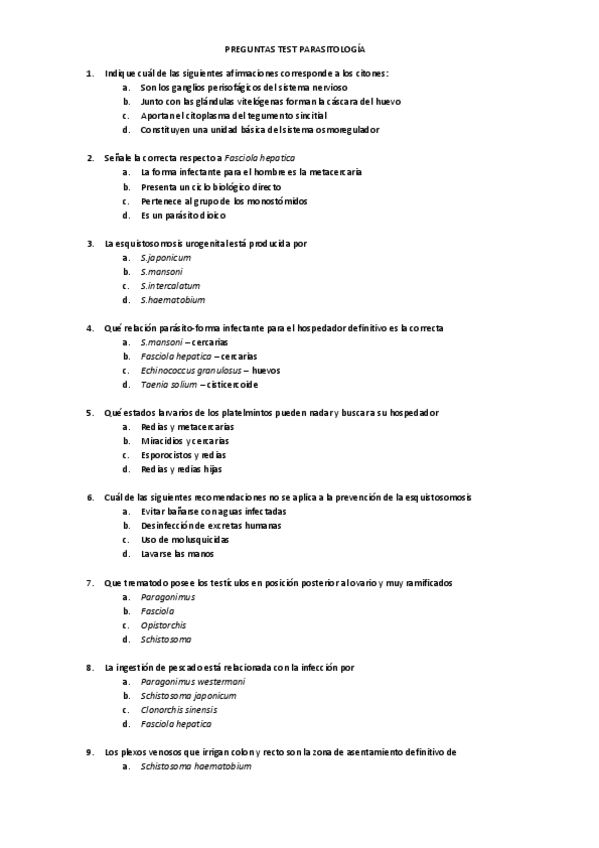 Miniatura del documento PREGUNTAS TEST PARASITOLOGÍA.pdf