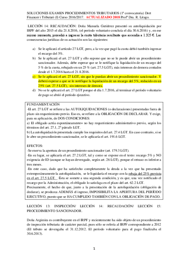 Miniatura del documento SOLUCIONES-Examen-PROCEDIMIENTOS-TRIBUTARIOS-1a-convocatoria-2017-ACTUALIZADO-2018.pdf