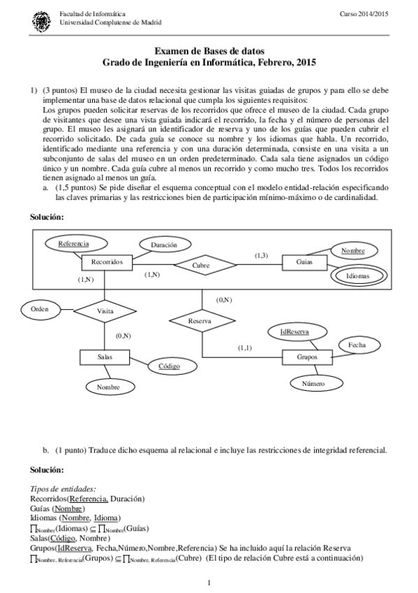 Miniatura del documento Examen BD Feb 2015 con solución.pdf