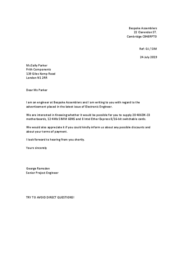 Miniatura del documento Placing an order