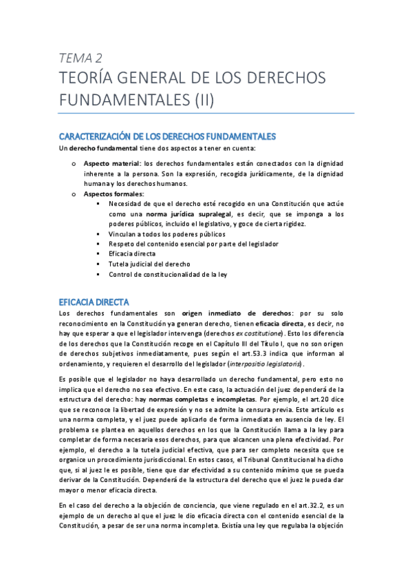 Miniatura del documento Tema 2. Teoría general de los derechos fundamentales (II).pdf