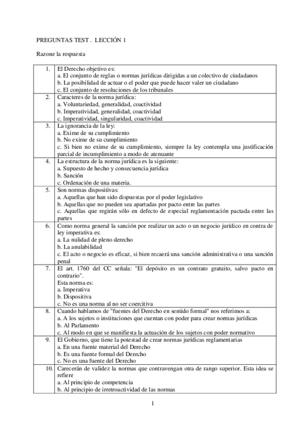 Miniatura del documento test - lección 1 - el Derecho - sin resp.pdf
