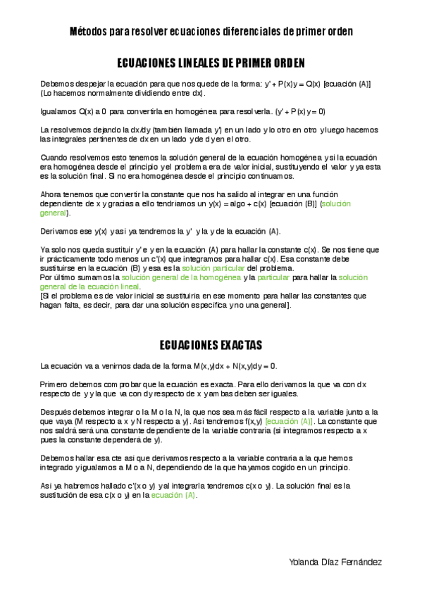 Miniatura del documento Chuleta de procedimientos ecuaciones diferenciales.pdf