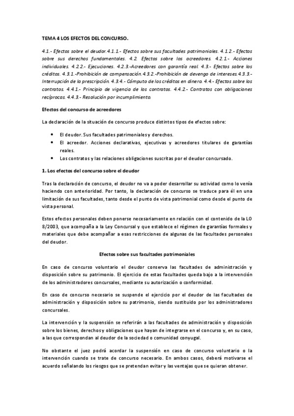 Miniatura del documento TEMA 4 LOS EFECTOS DEL CONCURSO.pdf