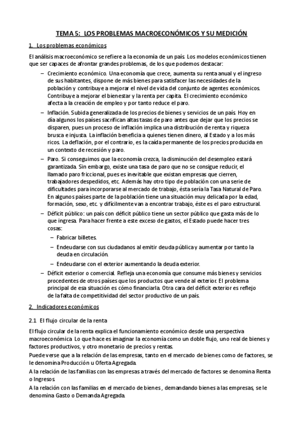 Miniatura del documento Tema 5 - Problemas macroeconomicos y su medición.pdf