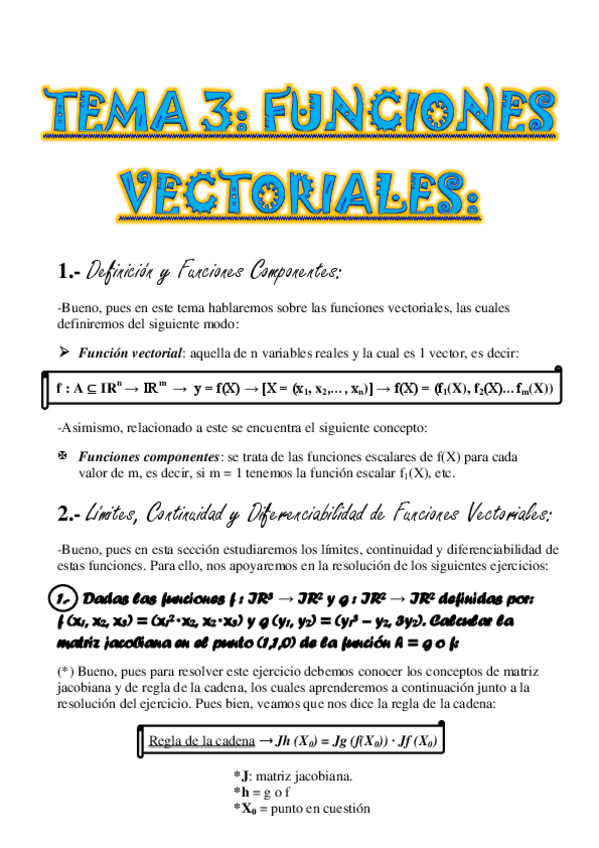 Miniatura del documento TEMA 3. Funciones Vectoriales.pdf