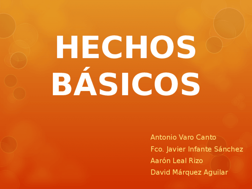 Miniatura del documento HECHOS BÁSICOS.pptx