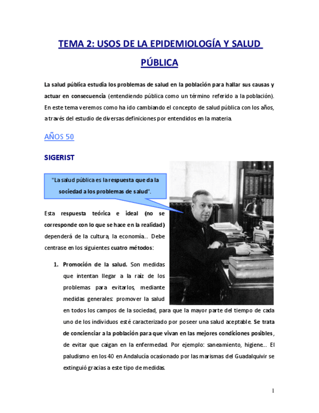 Miniatura del documento Tema 2. Usos de la epidemiología. Salud pública. Lola.pdf