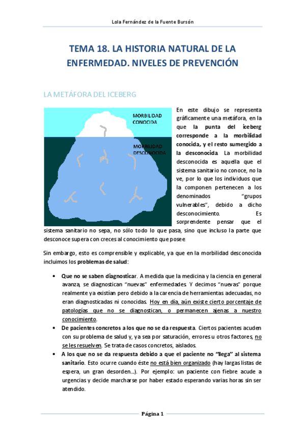 Miniatura del documento Tema 18. Historia natural de la enfermedad. Niveles de prevención. Lola.pdf