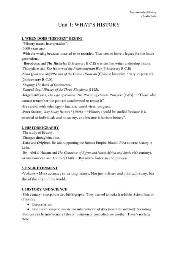 Miniatura del documento Fundamentals-of-History-Unit-1-Whats-History.docx