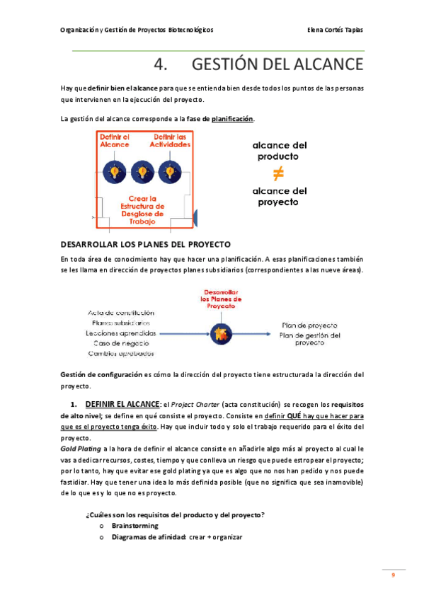 Miniatura del documento Tema 4. Gestión del Alcance