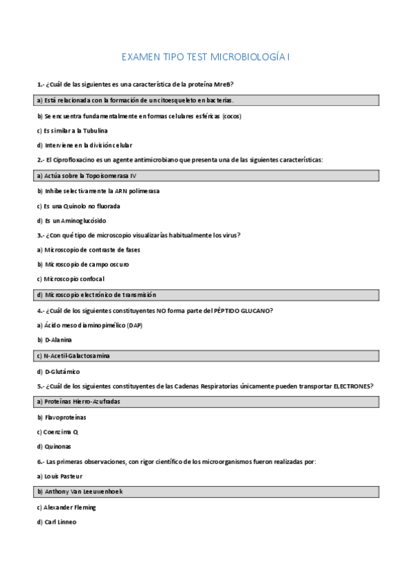 Miniatura del documento EXAMEN TIPO TEST MICROBIOLOGÍA I.pdf