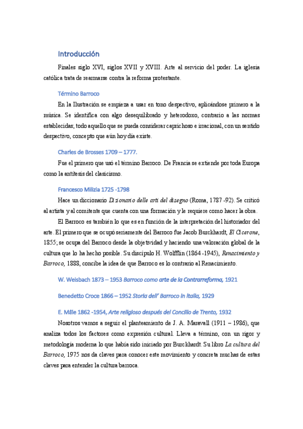 Miniatura del documento Arte siglo XVII y Barroco tardio. Parte 1.pdf
