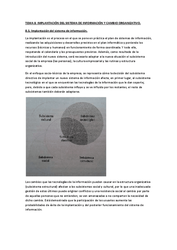Miniatura del documento Tema 8 Implantación del sistema de infromación y cambio organizativo.pdf