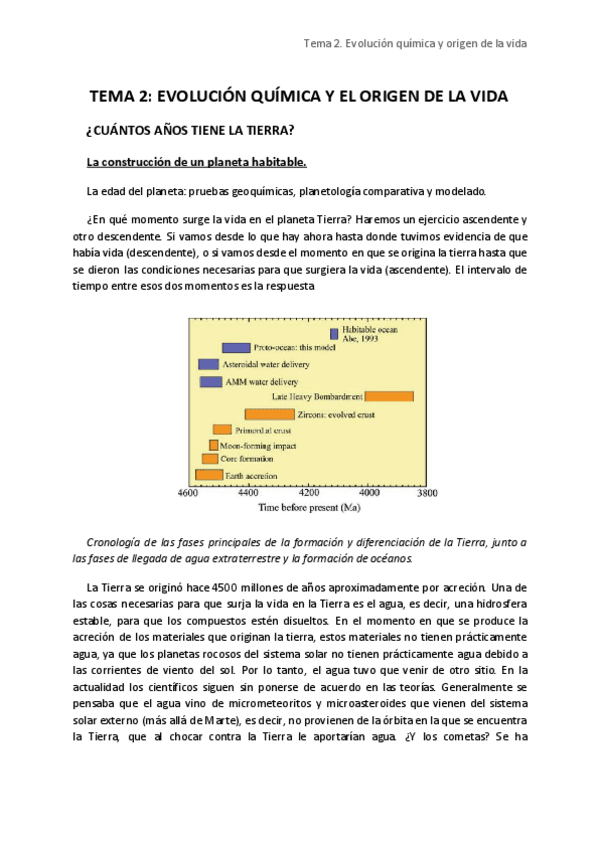 Miniatura del documento Tema 2. Evolución y origen vida