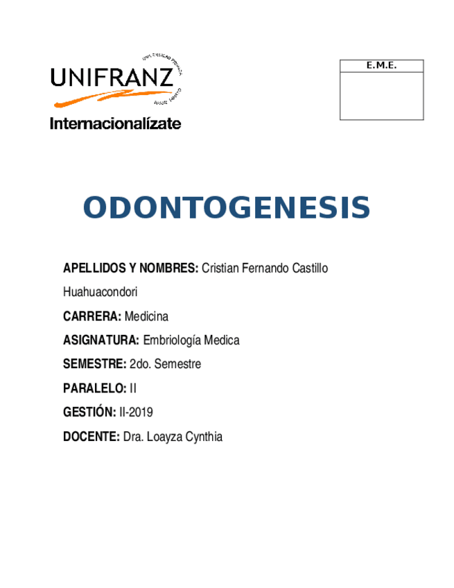 Miniatura del documento Odontogenesis.docx
