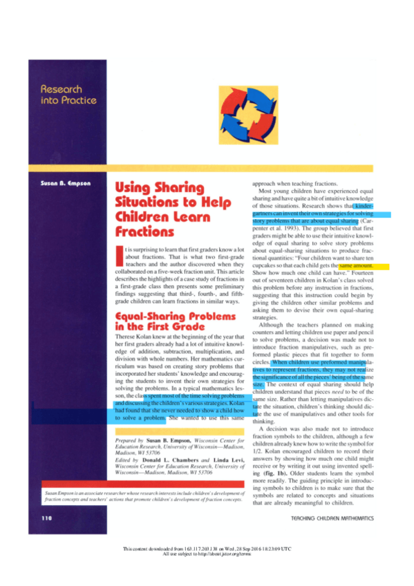Miniatura del documento Empson-1995-using-sharing-situations-fractions.pdf