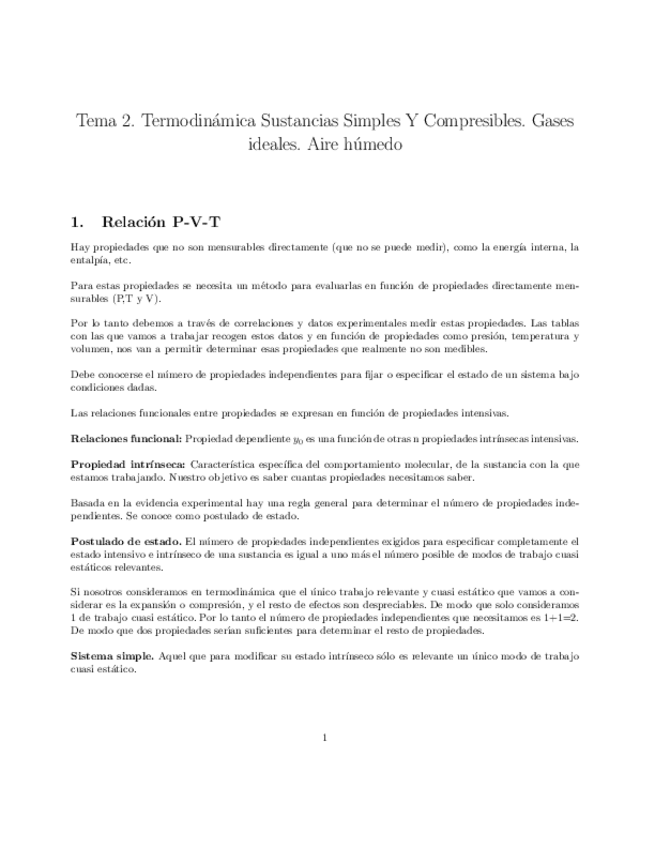 Miniatura del documento Tema2TermodinmicaSustanciasSimplesYCompresiblesGasesidealesAirehmedo.pdf