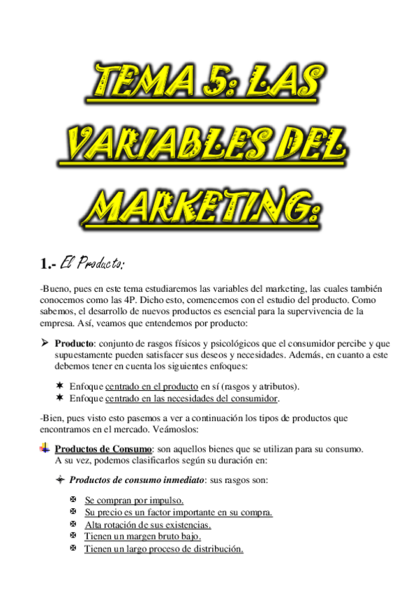Miniatura del documento TEMA 5. Las Variables del Marketing.pdf