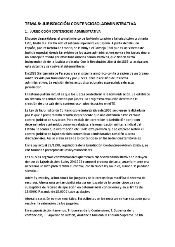 Miniatura del documento TEMA 8. Contencioso administrativo.pdf