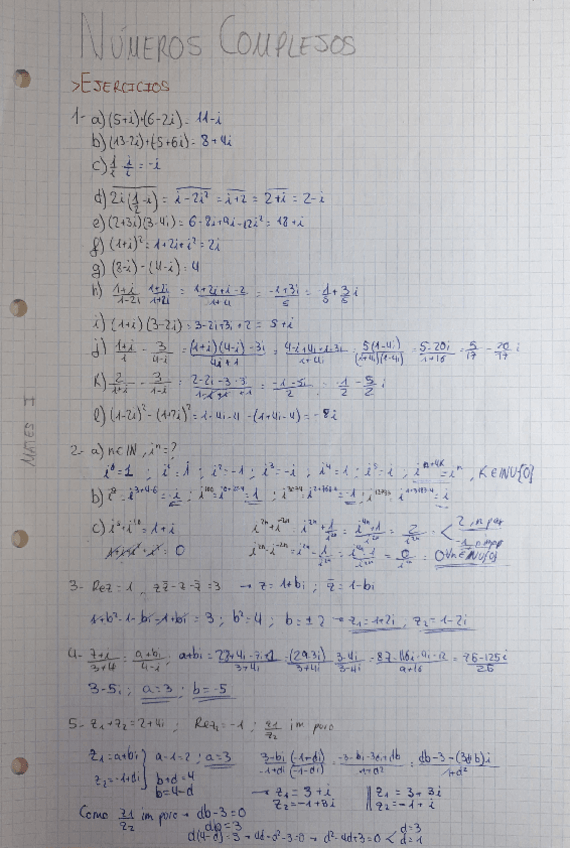 Miniatura del documento Tema 1 - Números complejos
