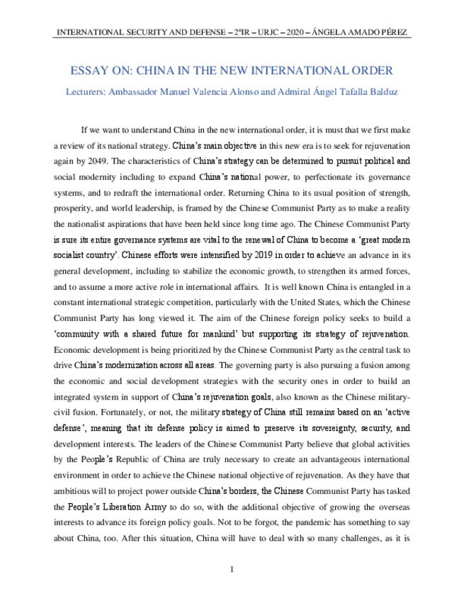 Miniatura del documento ESSAY-CHINA-IN-THE-NEW-INTERNATIONAL-ORDER.pdf