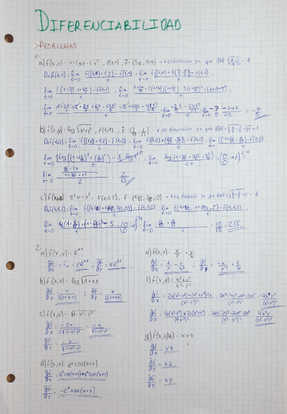 Miniatura del documento Tema 8 - Diferenciabilidad