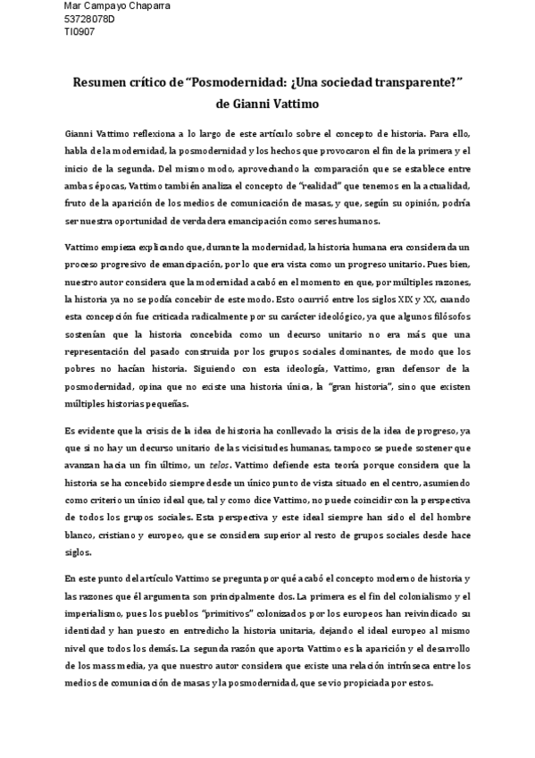 Miniatura del documento Resumen crítico Vattimo.pdf