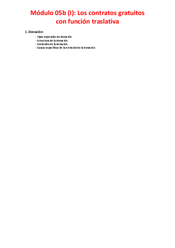 Miniatura del documento Módulo 05b (I) - Los contratos gratuitos con función traslativa.pdf