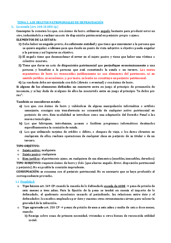 Miniatura del documento Tema 2. Delitos patrimoniales de defraudación.pdf