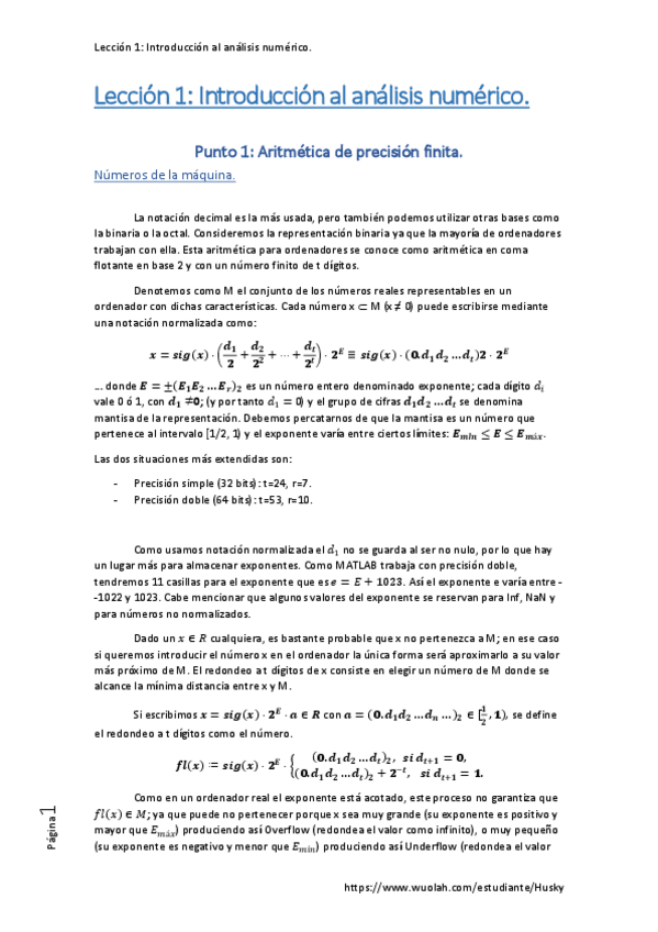 Miniatura del documento Lección 1. Introducción al análisis numérico..pdf