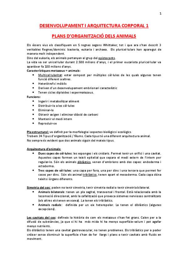 Miniatura del documento Classes magistrals zoologia 1r semestre.pdf