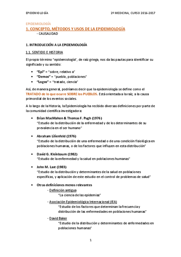 Miniatura del documento TEMA 1 - Concepto y usos de la Epidemiología. Causalidad.pdf