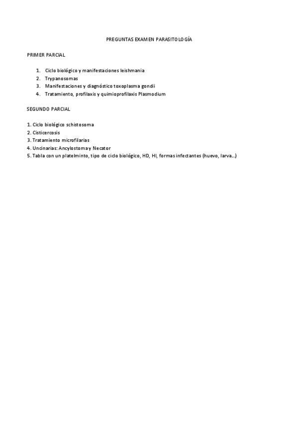 Miniatura del documento PREGUNTAS EXAMEN PARASITOLOGÍA.pdf