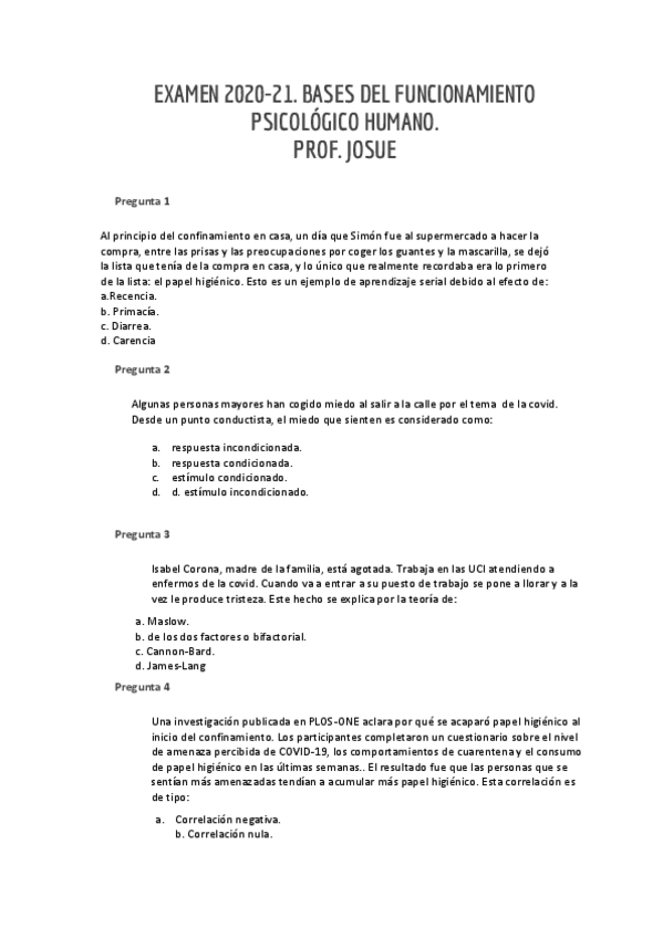 Miniatura del documento EXAMEN 2020-21 BASES DEL FUNCIONAMIENTO PSICOLÓGICO HUMANO..pdf