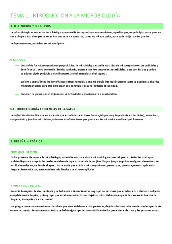 Miniatura del documento tema 1. introducción a la microbiología
