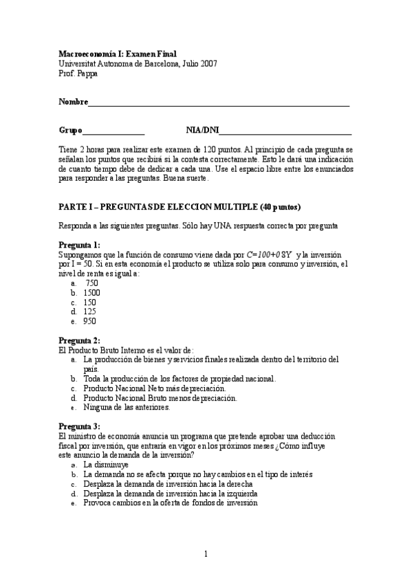 Miniatura del documento Examenes Macro I (algunos resueltos otros no).pdf