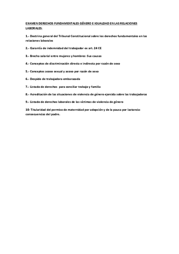 Miniatura del documento preguntas  DERECHOS FUNDAMENTALES GÉNERO E IGUALDAD EN LAS RELACIONES LABORALES.pdf