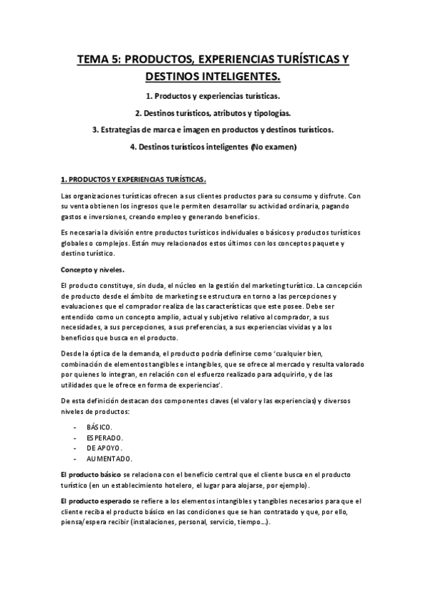 Miniatura del documento TEMA 5 - Productos experiencias turísticas y destinos inteligentes..pdf