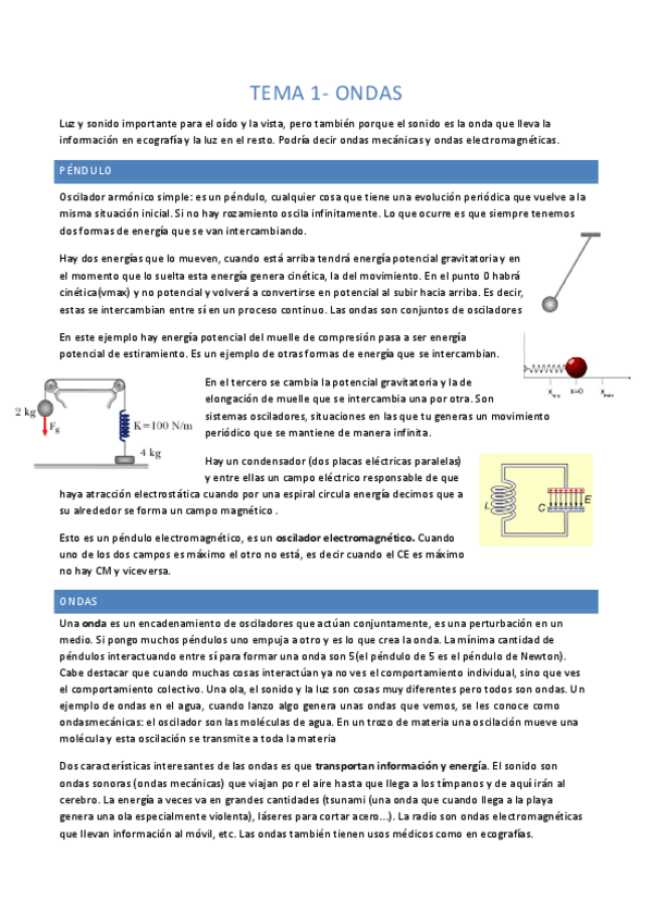 Miniatura del documento Tema 1: ondas