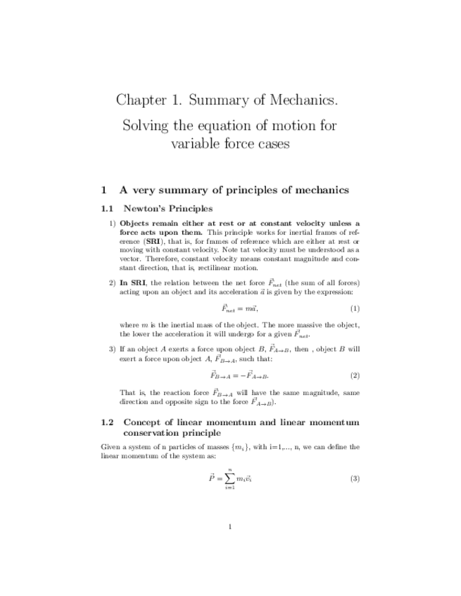 Miniatura del documento Chapter1SummaryofMechanicsSolvingtheequationofmotionforcasesFFtFFvFFx-2.pdf