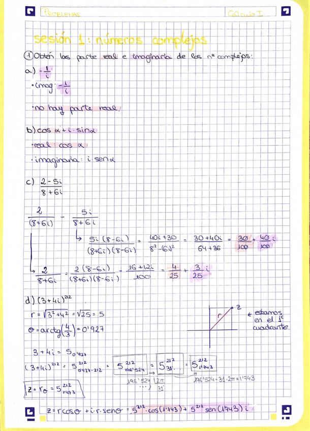 Miniatura del documento Sesión 1 - Números complejos
