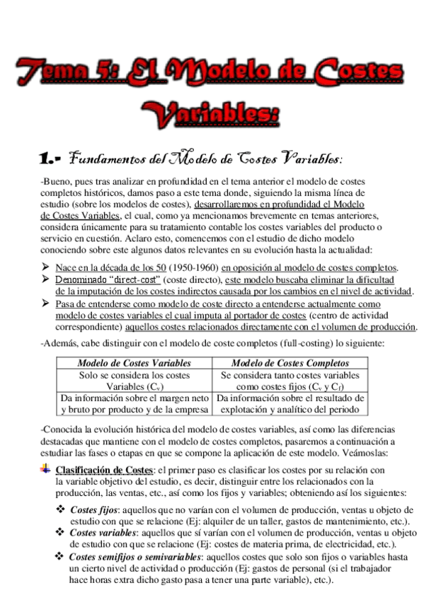 Miniatura del documento Tema 5. Modelo Costes Variables.pdf