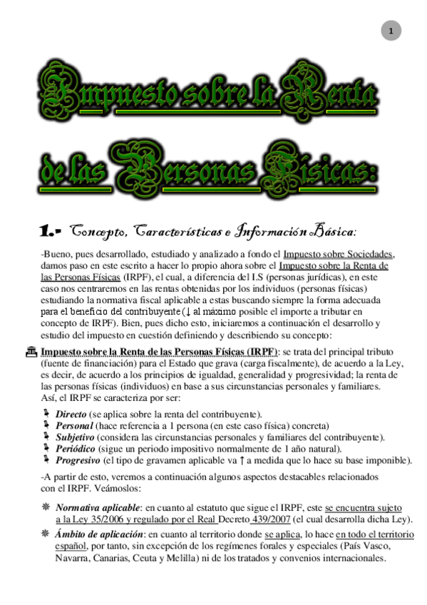 Miniatura del documento IRPF (Apuntes + Ejercicios resueltos).pdf