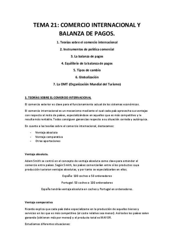 Miniatura del documento TEMA 21 - Comercio internacional y balanza de pagos.pdf
