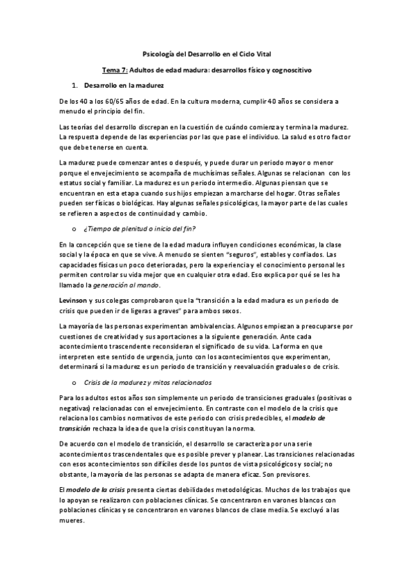 Miniatura del documento 7. Adultos deedad madura. Desarrollos físico y cognoscitivo (T7).pdf